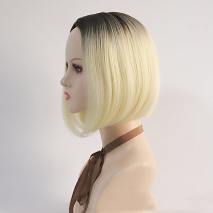 Women's Wigs With Medium Split Short Bob Gradient ibk-collections.com