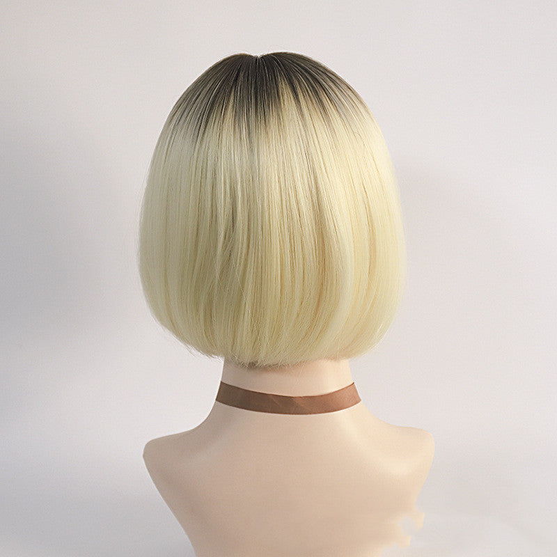 Women's Wigs With Medium Split Short Bob Gradient ibk-collections.com